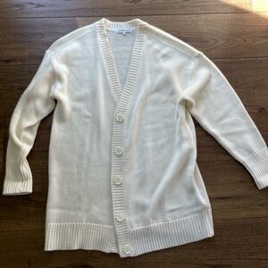 WeWoreWhat Women’s Cream Cardigan Sweater